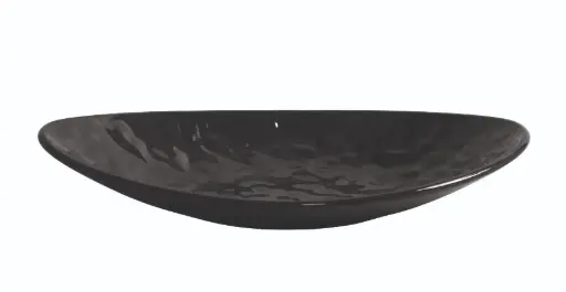 [B885097R] Fuente Oval Mamba Negra Melamina 30,5X17,5X5 Cm.