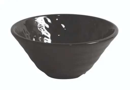 [B885125R] Bol Redondo Mamba Negro Melamina 12,6X5,5 Cm.