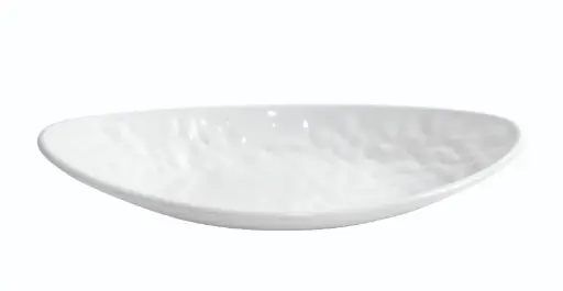 [B885033R] Fuente Oval Mamba Blanca Melamina 30,5X17,5X5 Cm.