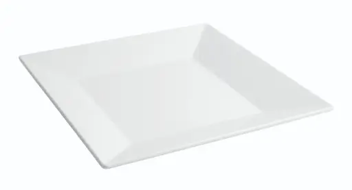 [B885058] Zz26 Plato Ming Blanco Melamina 35,8X35,8X4,4 Cm.