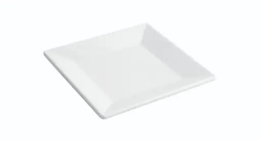 [B885061R] Plato Pan Ming Blanco Melamina 15,2X15,2X1,7 Cm.