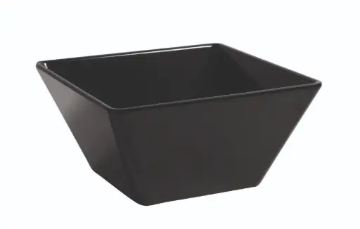 [B885177] Ensaladera Ming Melamina Negra 25X25X11.4 Cm.