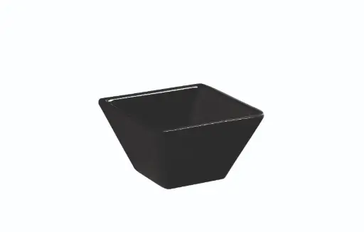 [B885181R] Bol Ming Negro Melamina 8X8X4,5 Cm.