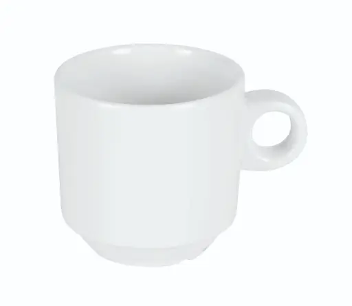 [B885370R6] Taza Desayuno Iris Blanca Melamina 7,5X7,5 Cm.
