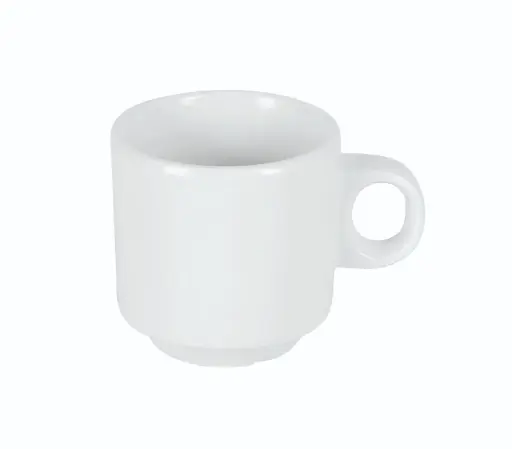 [B885371R6] Taza Moka Iris Blanca Melamina 5,5X5,5 Cm.