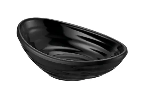 [B98213074N] Bol Gondola Negro Melamina 10,5X6,3X3,3 Cm. / 7 Cl.