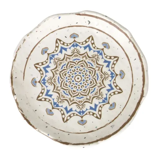 [B982013] Zz26 Plato Postre Melamina Shamiana 20X3 Cm.