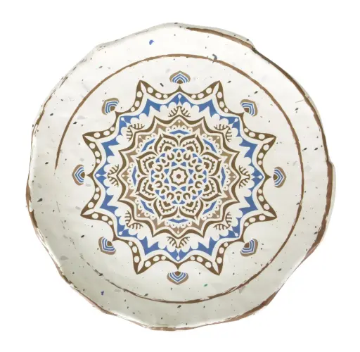 [B982012] Zz26 Plato Llano Melamina Shamiana 28X3,5 Cm.