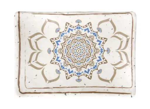 [B982011] Zz26 Fuente Melamina Shamiana 19X13,5X2 Cm.