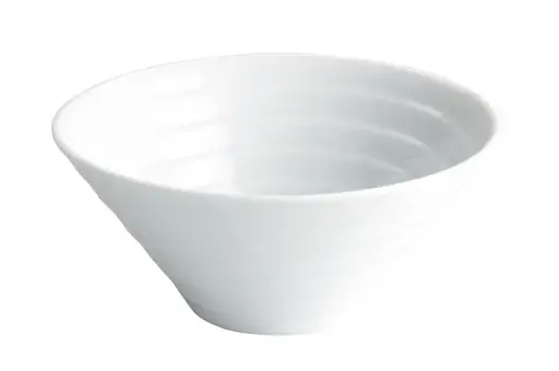 [B2340R] Bol Rayas Porcelana Blanco 14,5X6,5 Cm. / 32 Cl.