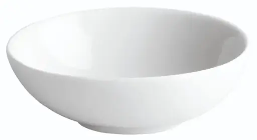 [B1268] Bol Degustacion Oval Porcelana Blanco 12X10X4 Cm.