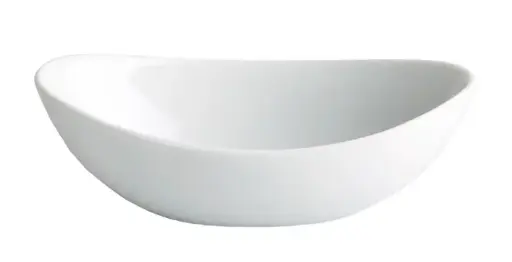 [B1485V] Bol Degustacion Oval Porcelana Blanco 12,5X7,5X4 Cm.