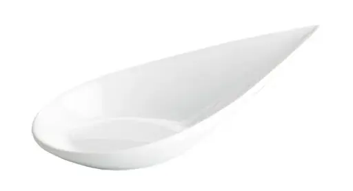 [B1621V] Cuchara Degustacion Fez Porcelana Blanca 11X5X2,5,