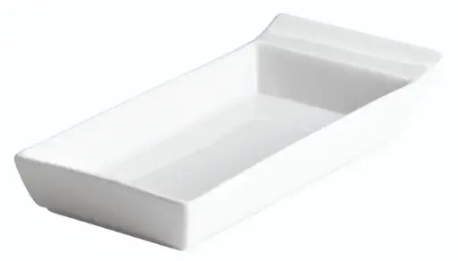 [B1609] Fuente Rectangular Ming C/Asa Porcelana 20X9X3,8 Cm.