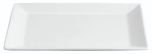 [B2492] Fuente Rectangular Ming Blanca Porcelana 28X24X2,5 Cm.