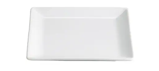 [B2078V] Plato Ming Porcelana Blanco 12X12X1,5 Cm.