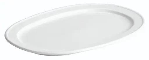 [B2532] Fuente Oval Wei 28X17,5X2,5 Cm.