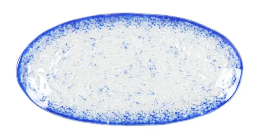 [P605059] Fuente Oval Dry Cobalto 34X17 Cm.
