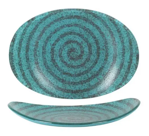 [P605127E] Zz26 Fuente Oval Escargot 25,5X18,5X4 Cm.       