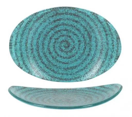 [P605128E] Zz26 Fuente Oval Escargot 19,5X14X2,5 Cm.         