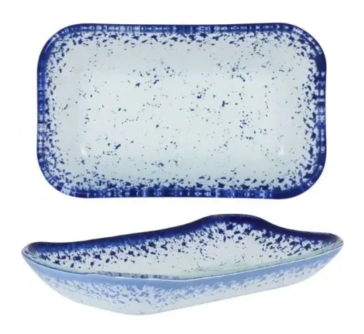 [P605103B] Zz26 Fuente Rectangular Cobalto 18X11X3 Cm.          