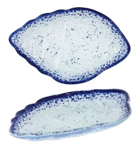[P605095B] Zz26 Fuente Caracola Cobalto 21,5X14X2 Cm.     
