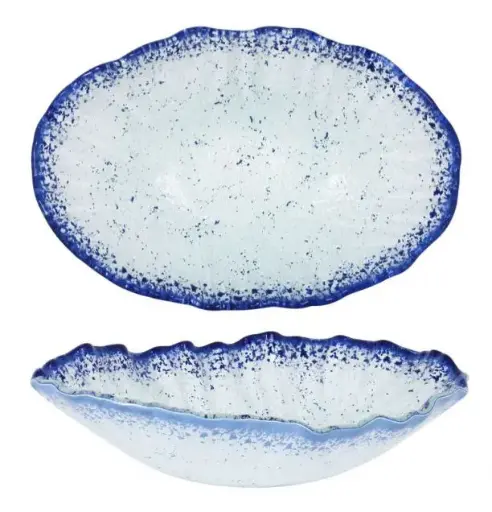 [P605100B] Zz26 Fuente Oval Cobalto 26X18X5 Cm.             