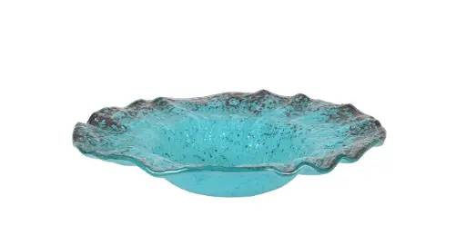 [P605033C] Plato Pasta Murano Turquesa 25X6 Cm.