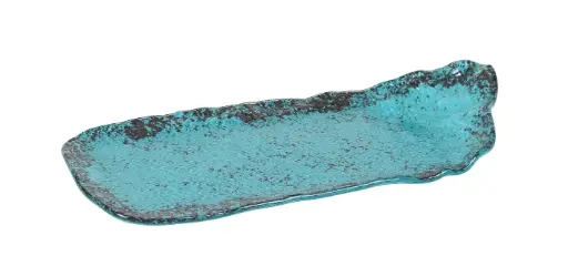[P605018C] Fuente Etnic Turquesa 32X16 Cm.