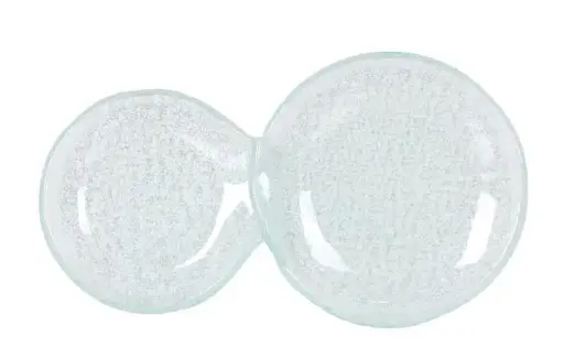 [P605114C] Zz26 Fuente Degustacion Doble Blanca 11,5X20X1,5 Cm.