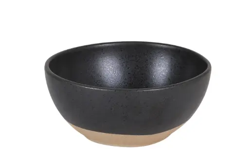 [P965011] Ensaladera Oval Sucro Negro 17X15X8 Cm.