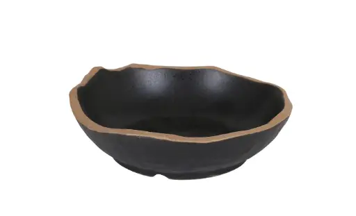 [P965006] Plato Hondo Sucro Negro 18X5,5 Cm.