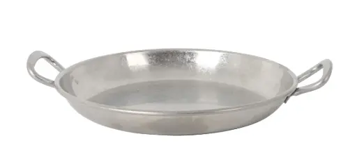 [P1501010A] Cazuelita Plata Vieja Inox Vintageø17X2.5Cm