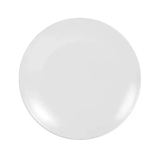 [B758030] Plato Postre Infinity Stonware Blanco 20X2 Cm.