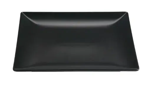 [B2978] Plato Postre Ming Ii Stonware Negro 21X21 Cm.