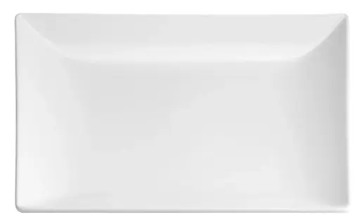 [B758007-1] Fuente Rectangular Ming Ii Stonware Blanco 20X13X2 Cm.