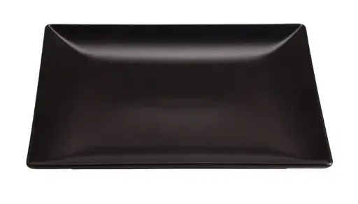 [B2771] Plato Llano Ming Ii Stonware Negro 26X26X2,5 Cm.