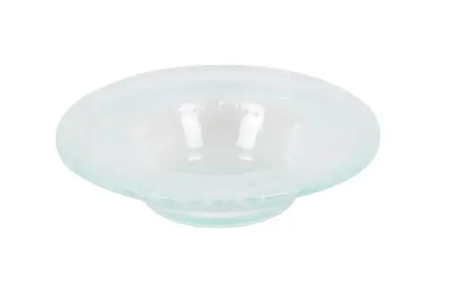 [B605022] Plato Degustacion Natural Clear Vidrio 10X2 Cm.