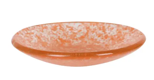 [B605034] Plato Degustacion Vidrio Naranja 8,5X1,5 Cm.