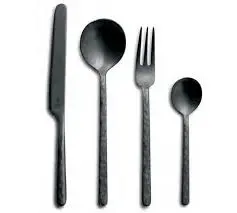 [7077] Cuchara Cafe Side Kodai Vintage Negra