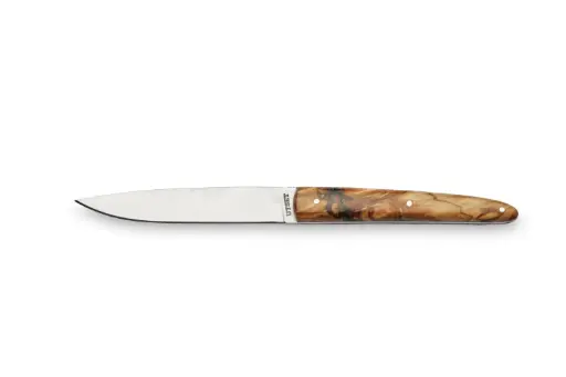 [11070] Cuchillo Mesa Utset Madera Estabilizada Naranja
