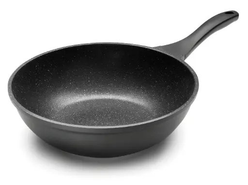 [24138] Wok Aluminio Fundido Eco-Piedra 28 Cm.        