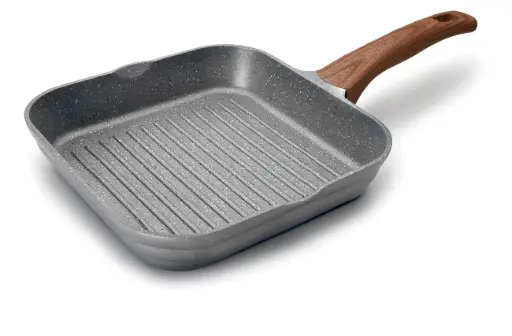 [27629] Grill Cuadrado Aluminio Fundido Stilo 28 Cm.  