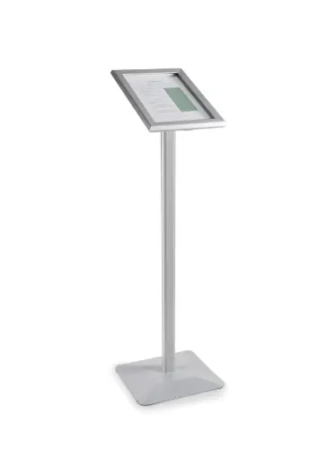 [39434] Atril Porta Menu Aluminio A4