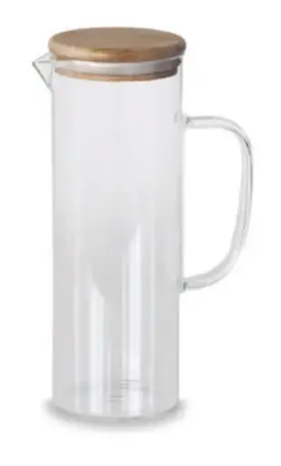 [61953] Jarra Buffet Borosilicato Bambu 1 L.
