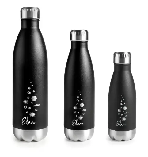 [62538] Botella Isotermica Inox. Negra 750 Ml.
