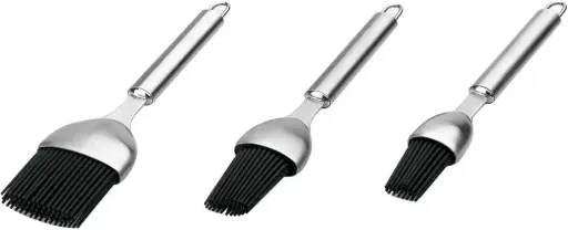 [64418] Pincel Silicona Mango Inox 22 Cms