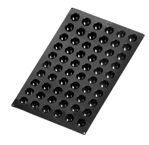 [66747] Molde Silicona Semiesfera 60 Cavidades 42X20 Mm. Black 60X40 Cm.