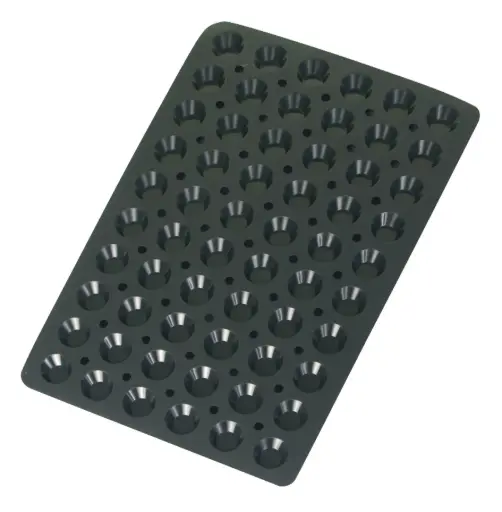 [66767] Molde Tartaleta 60 Cavidades 44X10 Mm. Silicona Black 60X40 Cm. 