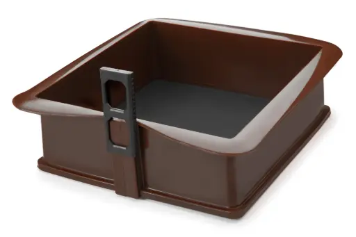 [66777] Molde Tarta Silicona Desmontable Cuadrado 21X21X7 Cm.   